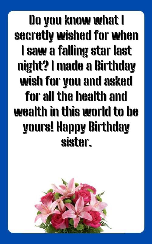 instagram birthday wishes for sister